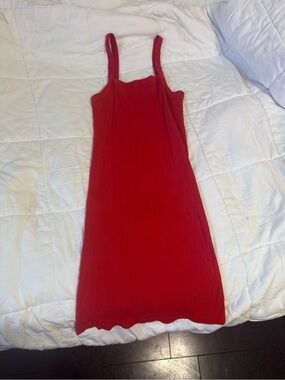 Jolie & Joy Red Mini Dress with Square Neck XL